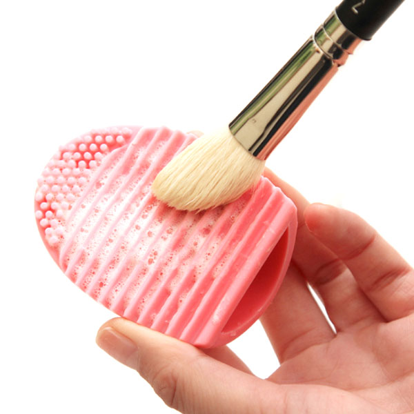 Outil Silicone Nettoyant pinceaux Maquillage Egg Brosse Cosmetique