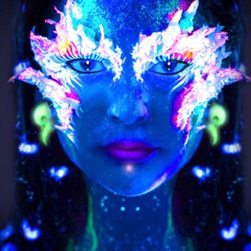 Body Paint Maquillage Neon Lumineux Sexy Peinture Corps Visage