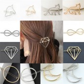 Barrette Cheveux Accessoire Bijou Dore A...