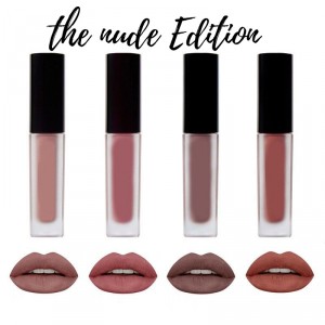 Rouge a Levres Liquid Matte Kit 4 minis Lipsticks NUDE edition