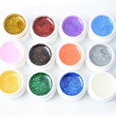 Vernis Gel UV 12 Couleurs Paillettes Gli... Vernis Gel UV 12 Couleurs Paillettes Gli...