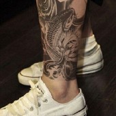 Tatouage Flash Carpe Asiatique Spirit No...